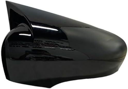 HYRAM Car Door Side Rearview Mirror Cover Fit for Renault Clio 4 MK4 Side Mirror Cap Sticker Trim Exterior Mirrors (Color : Bright Black)