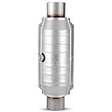 YITAMOTOR 2.5" Universal Catalytic Converter, 2 1/2 Inch Inlet/Outlet Catalytic Converter with Heat Shield Direct-Fit (EPA Compliant)