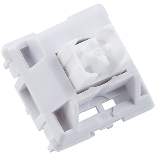 Image of MELETRIX WS White Silent Linear Mechanical Keyboard Lubed Switches, 5-Pin 45gf Quiet Pre-Lubed Switches with Standard MX Structure (35pcs)
