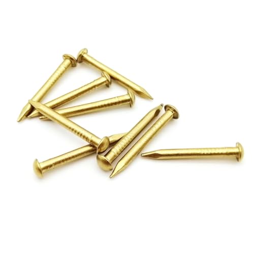 Clavos de cobre puro con cabeza redonda de 2,8 x 20 mm para muebles y cajas de joyería (20 unidades) miniatura 2