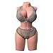 Lifelike Female Torso Mannequin, Adult Novelty Doll, Full Body, Realistic (20.32 lb Brown)