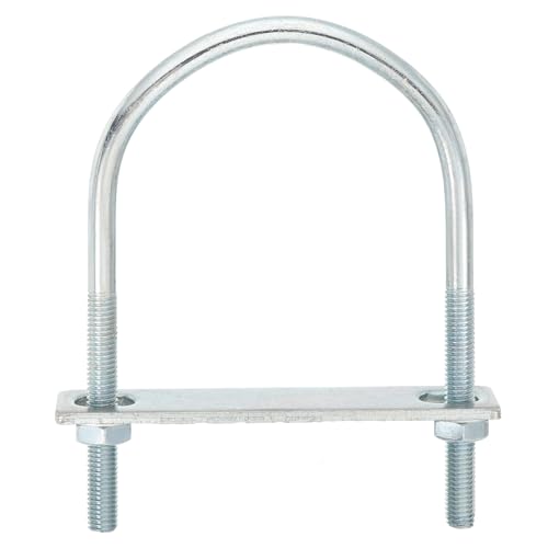 uxcell Round U-Bolts, 4 Set 80mm Inner Wd 130mm L M8 with Nuts and Plates