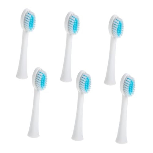 PACKOVE 6 piezas Cabezales Recargables para Cepillo de Dientes Eléctrico X Q Q X- Compatibles Cerdas Suaves Duraderas para Reemplazo Ligero y Portátil para Viajes