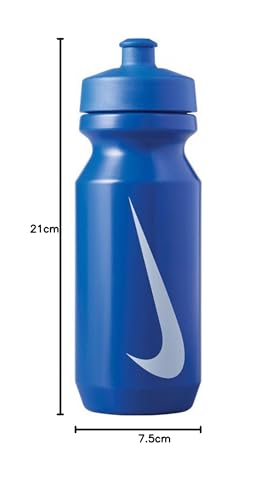 Nike Unisex Plastic Big Mouth Bottle, Blue - 22 Ounces