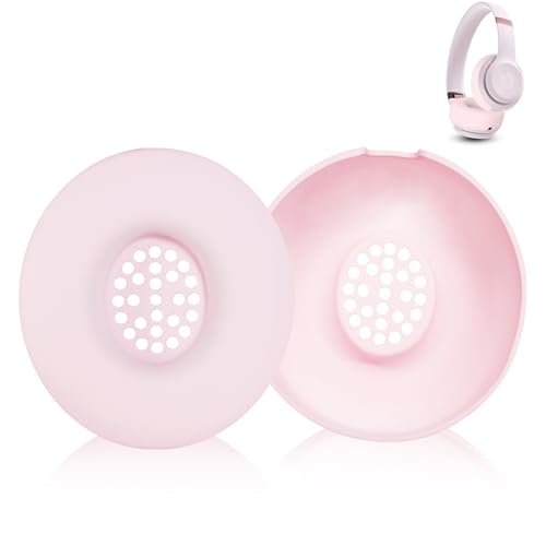 Solo4 Silicone Ear Pads Cover Case Cover for Beats Solo 4 Solo3 Solo2, Pink, 1 Par, Protector Lavable Anti-Rayas, Cubierta Protectora Linda para Almohadillas de Auriculares Solo4 miniatura 1