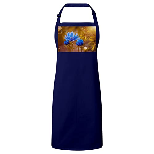 Tablier cuisine premium navy idéal pour cuisiner en famille face au jardin champêtre