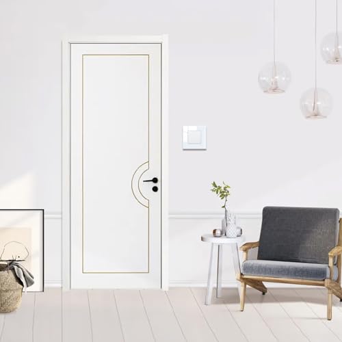 JIMEIDA Single Light Switch Glass White 1 Gang 1 Way Rocker Button Switch Modern Crystal Wall Panel,10A,250V - Image 4