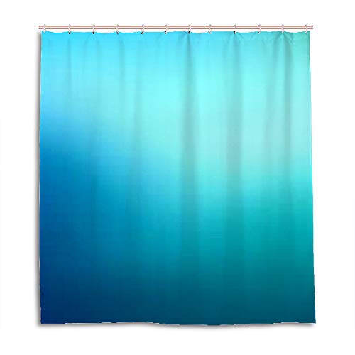 Rideau de douche tissu polyester imperméable baignoire bleu sarcelle