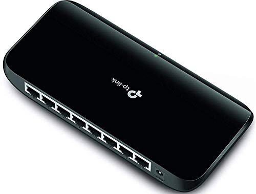 Tp-Link 8 Port Gigabit Ethernet Network Switch | Plug And Play | Desktop Or Wall-Mount | Plastic Case Ethernet Splitter | Fanless | Traffic Optimization | Unmanaged (Tl-Sg1008D) #TOP2