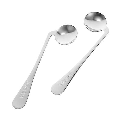 KICHOUSE Feeding Spoon Set Boys and Girls Elder Rice Spoon Comfortable Utensils Perfect for Lunch Box Home Supplies
