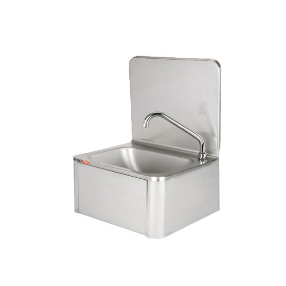 Lave-mains mural en inox
