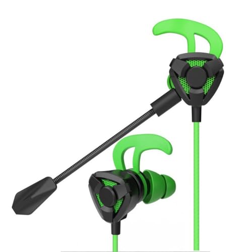 NiuLumea Auriculares intrauditivos con cable con micrófono para juegos y deportes electrónicos, cancelación de ruido, compatibles con dispositivos móviles de PC, para diseño compacto y portátil, 5 x 5 - imagen 6