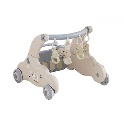 Sariny赤ちゃんのおもちゃベビージム おもちゃ室内遊具 ベビーペダルピアノフィットネスフレーム、知育玩具 感覚刺激 出産準備 出産祝い 誕生日プレゼント 0歳~ 新生児ギフト (ブルー,スタンダードモデル(クッションなし))