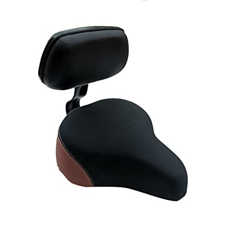 Misaso Bicycle With Backrest Support Cycling Wide Comfort Saddle For Electric Vehicle Tricycle Bike Bicycle Universal #TOP7