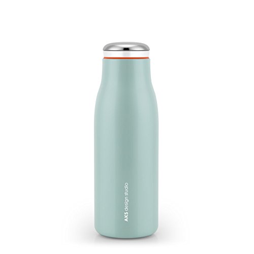 AKS Vacuum Insulated Water Bottle, Double Wall Stainless Steel Travel Mug (12oz, Green)