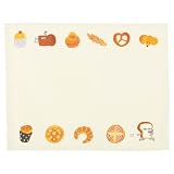 MORIPiLO パンどろぼう ランチョンマット 布 コースター 45x34cm グッズ 可愛い 小学生 幼稚園 おしゃれ 誕生日 プレゼント 子供 大人兼用 ベージュ パン泥棒 キャラクター まくらのモリシタ