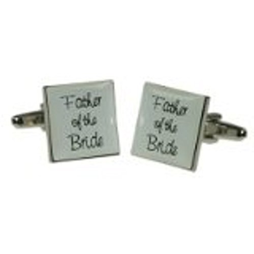Mancuernillas cuadradas ivory para padre de la novia miniatura 1