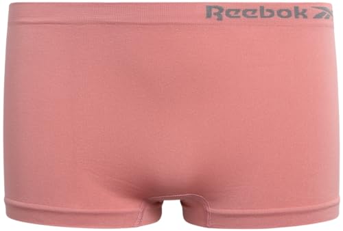 Reebok Girls' Boyshorts Underwear - 6 Pack Soft Seamless Panties Boy Shorts - Breathable for Girls (6-16)4