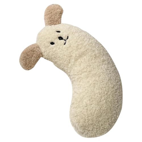 U字型犬用枕 - 犬柄のU字型犬用枕 | ペット用落ち着くおもちゃ、猫用ベッド枕、ペット用ネックピロー、ハーフドーナツネックピロー、ペット用かわいいU字型枕、犬用枕、頸部保護、深い眠りのU字型枕、子犬用安定枕、犬用安定枕、子犬用首安定枕、ペット用ネックピロ