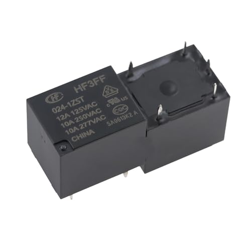 Relais HF3FF-024-1ZST 24V 5 broches 12A pour réparation de carte électronique et domotique