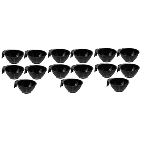 SAFIGLE 3 Series Cuenco De Crema De Tinte Cabello Cuenco Para El Pelo Bol Cuencos De Color De Peluquería Tazones Para Mezclar Colores Para Peluquería El Plastico Negro 5 Piezas X 3