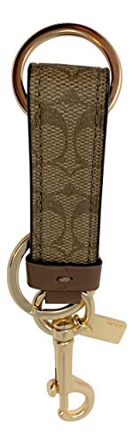 Coach Valet Trigger Snap Bag Charm Key Ring - Style No. 49314 - Khaki #TOP1