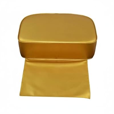 Hzskjyt Children Booster Seat Salon Cushion Child Seat PU Leather Covering with Shielded Design Supportive Sponge Core Suitable for Salon Haircut Chair Use