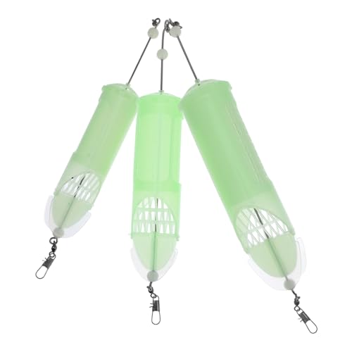 CORHAD 3Pcs Fishing Feeder Bait Thrower Gear Durable Fishing Lure Cage for Carp EEL Crab and Shrimp Outdoor Fishing Supply for Enthusiasts