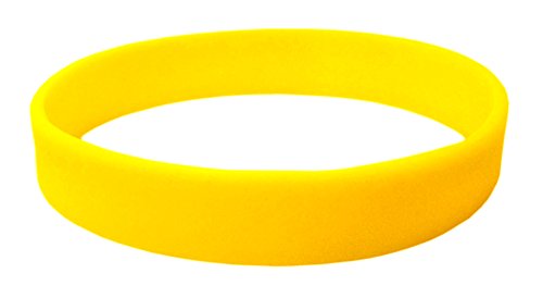 Image of TheAwristocrat 1 Dozen (12) Multi-Pack Blank Rubber Wristbands Silicone Bracelets - Select from a Variety of Colors