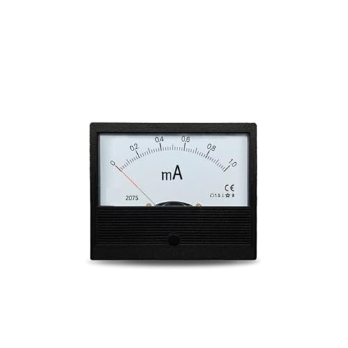 Milliampèremètre CC 2075 à aiguille stable, grand cadran 83 × 100 mm calibre 50mA