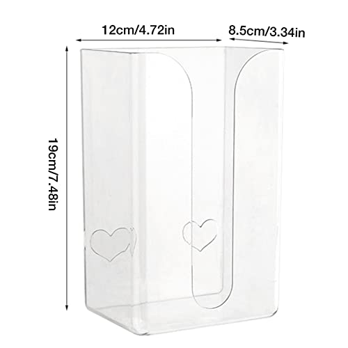 Suporte para lenços faciais para pare,Dispensador toalhas papel banheiro paretransparente | lenços p
