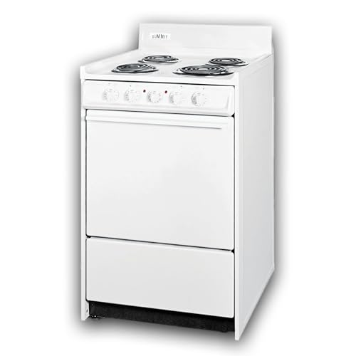 Summit 20” Electric Range, 220V Electric Coil Burners,