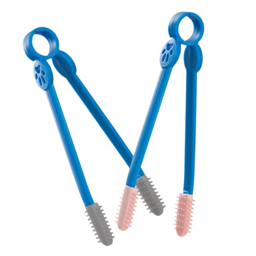 GRIRIW 2 Piezas Cepillo Para Manchas De Lágrimas Para Grandes Y Brumoso Eliminación Ojo Cachorro Peines Para Perros Descargar Mascota Pelo Limpieza De Perros Largo Abdominales