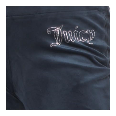 Juicy Couture Women's Hallow Bling Velour Track Pants3