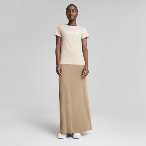 Image of Puma Women Cotton Letter Print Regular Fit Tees