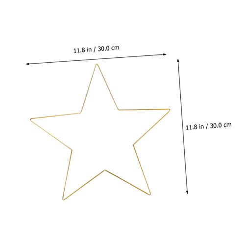 Estrella de marco de alambre PRETYZOOM de oro para decoración 3