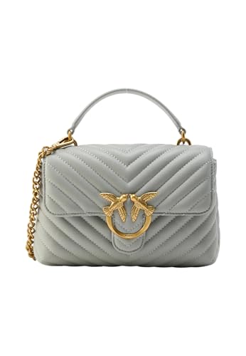 Sac à épaule Pinko Love Lady Puff Mini bleu gris idéal pour vos soirées urbaines