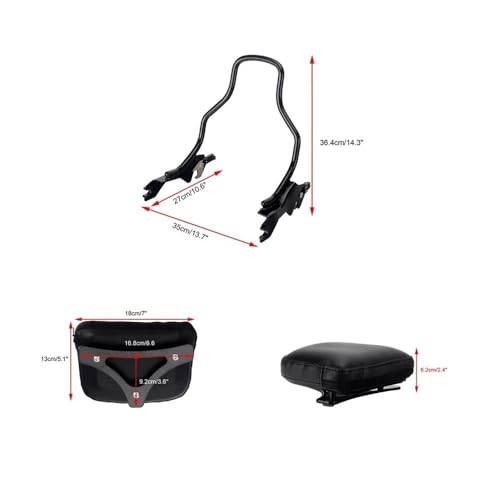 Coussin dossier passager de haute finition pour Softail FXFBS 114