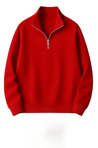 Mack Jonney Men’s Fleece Half‑Zip High‑Neck Sweatshirt – 82% OFF, Warm Winter Wear Review
