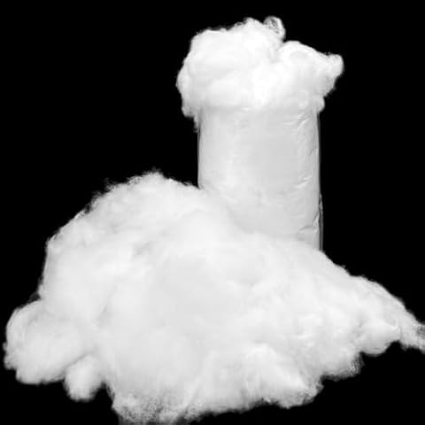 Christmas Fake Snow Decor, 11.28oz Fluffy Indoor Cotton Artificial Snow Decorations, Flame Resistant White Faux Snow Blanket for Christmas Mantle Village, Nativity Set, Xmas Tree, Winter, Party Cover