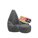🎨 DISEÑO MODERNO QUE DECORA Y APORTA ESTILO COLOR GRIS Estilo contemporáneo que complementa ambientes juveniles o relajados Convierte cualquier espacio en un rincón acogedor y con identidad Más que un asiento es un elemento decorativo funcional Perfecto para salones dormitorios terrazas techadas o salas de juego MEDIDAS: 60 cm de diámetro base (ancho) y 115 cm de altura.