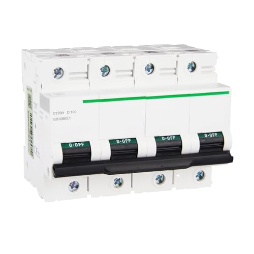 Disjoncteur 4P 100A courbe D C120H résout les déclenchements intempestifs sur rail DIN 400V