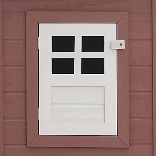 LIUBIAONET Kleintierzubehör Hühnerstall mit 1 Eikäfig Braun Holz – Bild 3