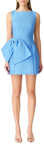 ELLIATT Womens Briallen Bow Mini Dress Blue S