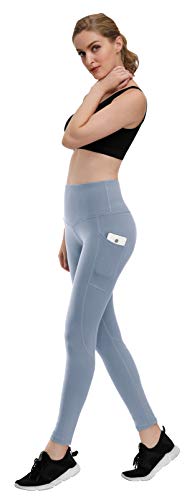 Calça legging feminina de ioga com cintura alta para treino, controle de barriga, calça macia LifeSk