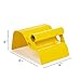 Landscape Curb Trowel 4” x 6” x 4” Stainless Steel Concrete Curbing Trowel Concrete Curb Tool Mower Edger Trowel Yellow Model Making Tool with Handle & Putty Knife