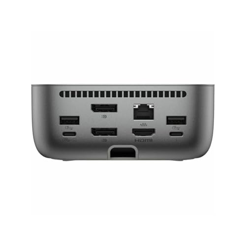 Image of HP Thunderbolt 4 Ultra 280W TAA G6 Dock (AW5N3AA) - for Desktop PC, Notebook - Charging Capability - 330 W - Thunderbolt 4-7 x USB Ports - 5 x USB Type-A Ports - Type-A - 2 -C - -C - 1 RJ-45 - Netwo