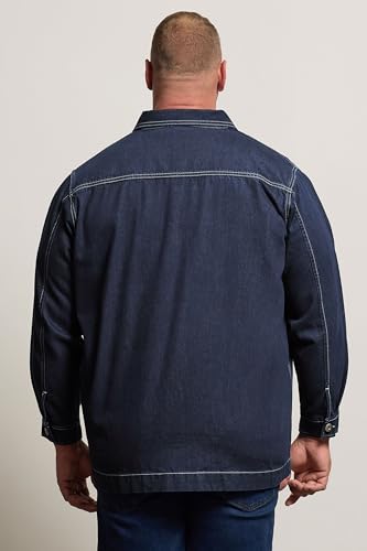 BadRhino Big & Tall Chore Denim Shacket - Men's - Plus Size Curve - Image 5