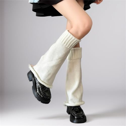 Goth Alt Leg Warmers for Women Y2k Gothic Long Punk Knit Japanese Fashion Steampunk Grunge Emo Hippie Knitted Warm2