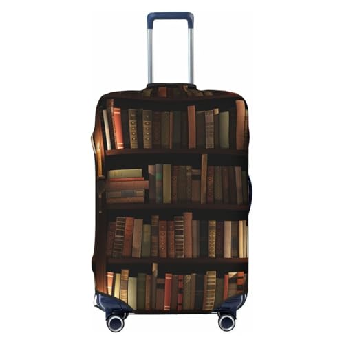 Book Room Library Print Luggage Suitcase Covers Elastic Washable Luggage Protector Luggage Covers For Suitcase